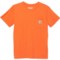 Carhartt Big Boys CA6375 Pocket T-Shirt - Short Sleeve in Orange