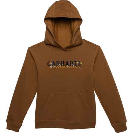 Carhartt Big Boys CA6467 Graphic Sweatshirt in Carhartt Brown