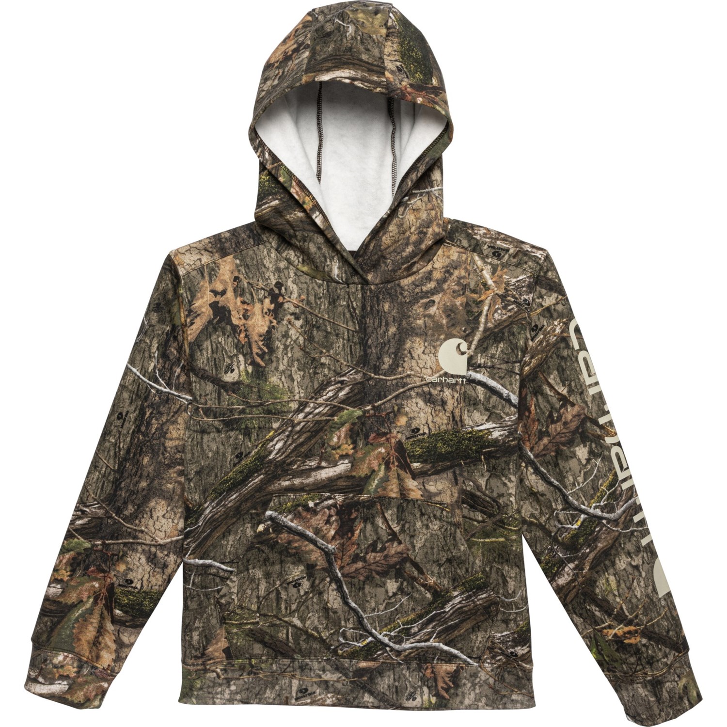 Carhartt Big Boys CA6470 Camo Graphic Hooded Sweatshirt