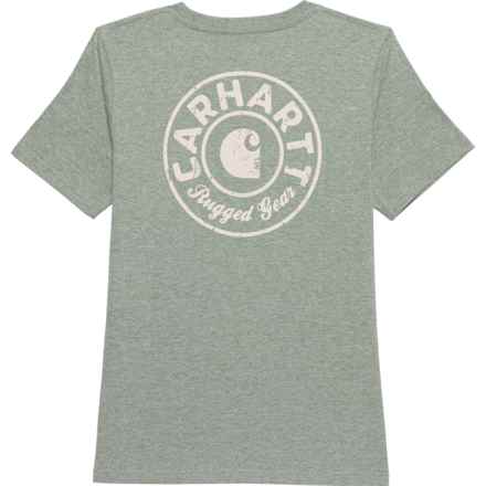 Carhartt Big Boys CA6522 C Logo T-Shirt - Short Sleeve in Mountain View Heather