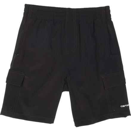 Carhartt Big Boys CH8332 Rugged Flex® Ripstop Work Shorts in Caviar Black