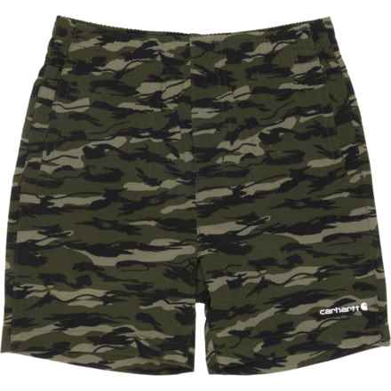 Carhartt Big Boys CH8334 Rugged Flex® Ripstop Work Shorts in Dark Green