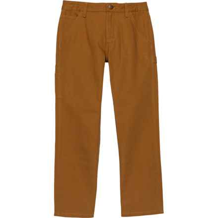 Carhartt Big Boys CK8311 Loose Fit Canvas Utility Pants - Bootcut Leg in Brown