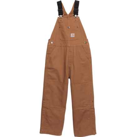 Carhartt Big Boys CM8620 Loose Fit Duck Bib Overalls - Insulated in Carhartt Brown