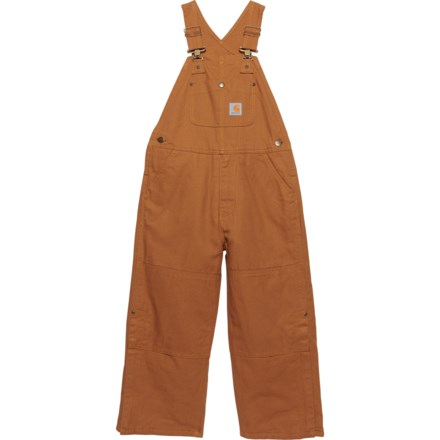 Carhartt Big Boys CM8625 Loose Fit Canvas Bib Overalls - Insulated in Ch Brown