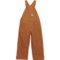 Carhartt Big Boys CM8625 Loose Fit Canvas Bib Overalls - Insulated in Ch Brown