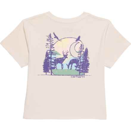 Carhartt Big Girls CA7022 Woodland Pocket T-Shirt - Short-Sleeve in Malt