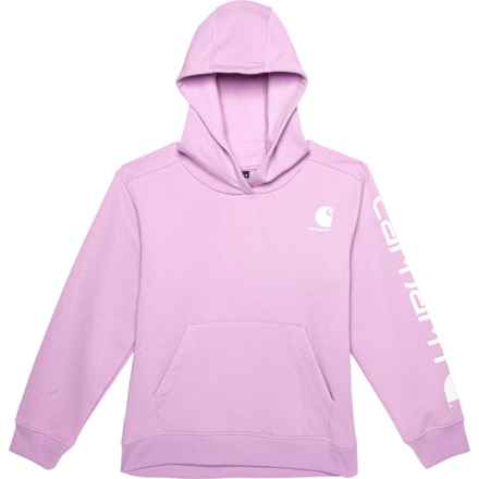 Carhartt Big Girls CA9949 Graphic Hoodie in Lupine