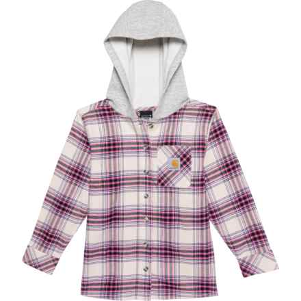 Carhartt Big Girls CE914 Flannel Shirt - Long Sleeve in Malt