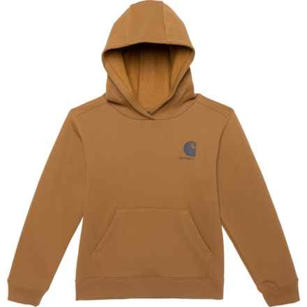 Carhartt Boys CA6272 Graphic Hoodie in Carhartt Brown