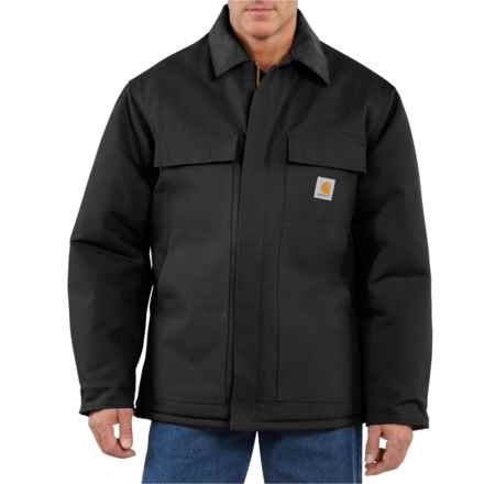 Carhartt C003 Traditional Quilt-Lined Duck Work Coat - Insulated, Factory Seconds in Black