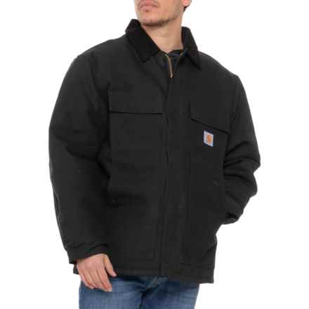 Carhartt C003 Traditional Quilt-Lined Duck Work Coat - Insulated, Factory Seconds in Black