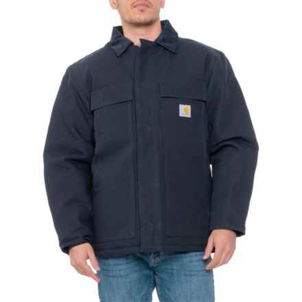 Carhartt C003 Traditional Quilt-Lined Duck Work Coat - Insulated in Dark Navy