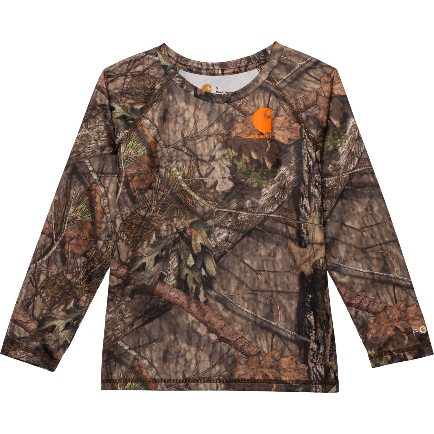 Carhartt CA8983 Long Sleeve Force Camo Tee - Boys - Mossy Oak 7 Child