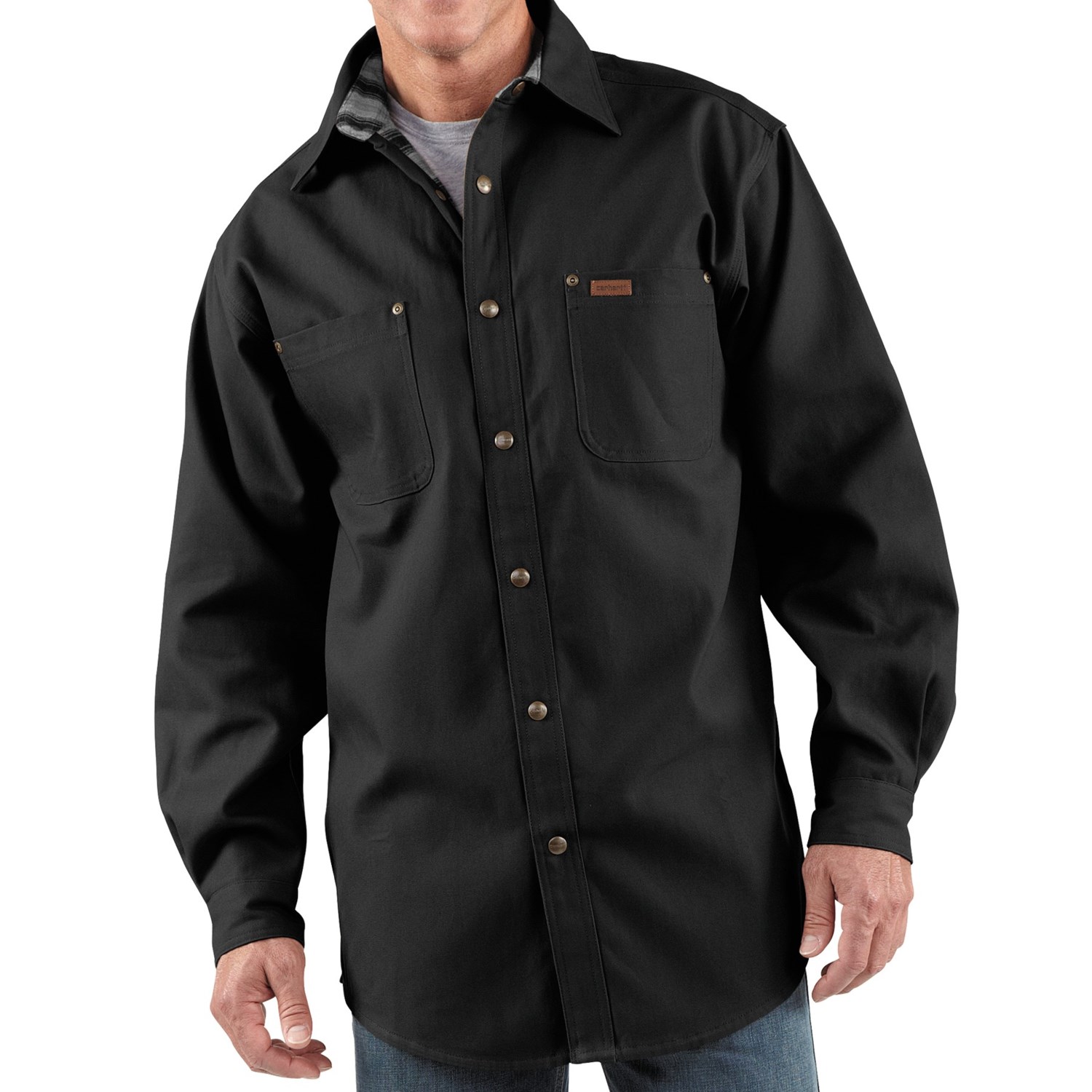 Carhartt Canvas Shirt Jacket - Flannel Lined (For Men)