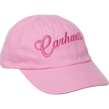 Carhartt CB8961 Signature Canvas Baseball Cap (For Little Girls) in Pink