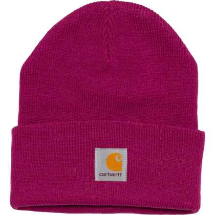 Carhartt CB8990 Seasonal Knit Watch Hat (For Big Boys and Girls) in Festival Fuchsia