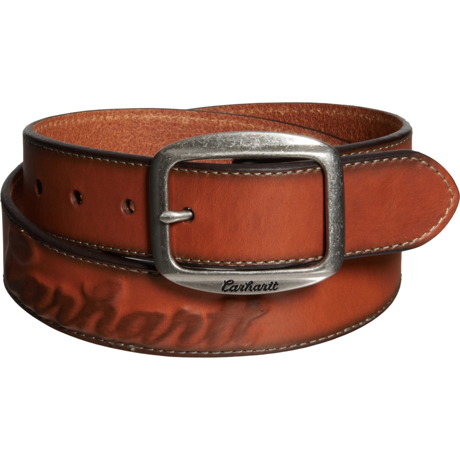Carhartt CH22606 Raised Logo Leather Belt (For Women)