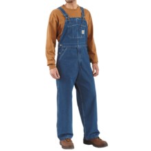 Carhartt Denim Bib Overalls - Unlined (For Men) in Dark Stone Wash - 2nds