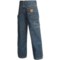 7879F_2 Carhartt Denim Dungaree Jeans - Flannel Lined (For Little Boys)