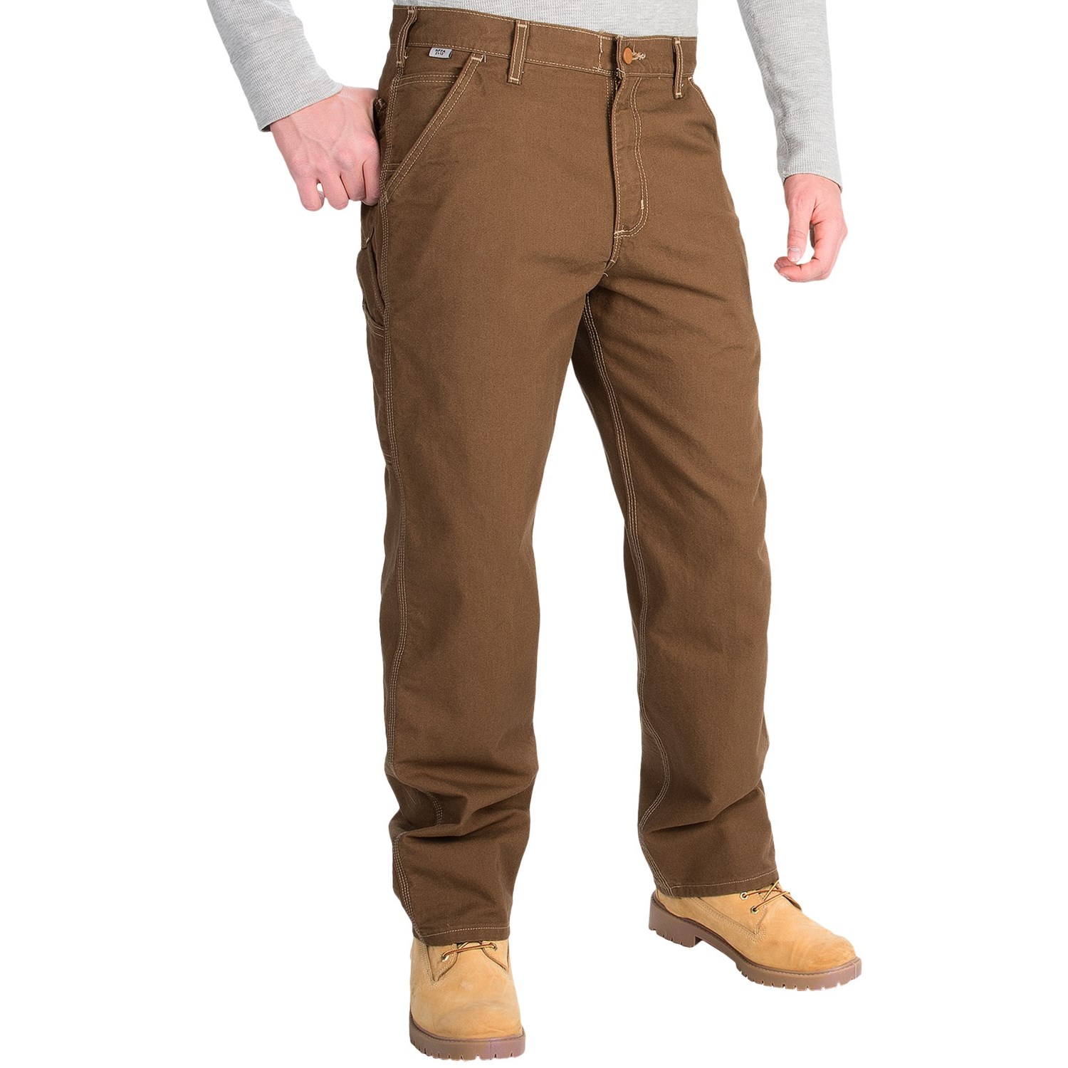 Carhartt Flame-Resistant Washed Duck Work Dungaree Pants (For Men)