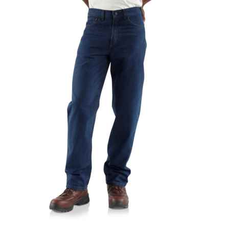 Carhartt FRB100 Big and Tall Flame-Resistant Signature Jeans - Factory Seconds in Denim