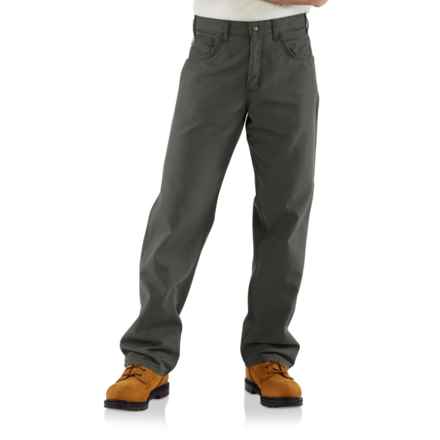 Carhartt FRB159 Flame-Resistant Midweight Canvas Pants - Factory Seconds in Moss
