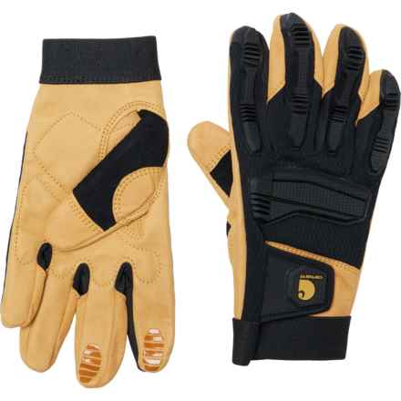 Carhartt GD0796 High-Dexterity Protective Knuckle Guard Gloves in Black/Barley