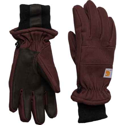 Carhartt GL0781W Duck Knit Cuff Gloves - Insulated (For Women) in Deep Wine