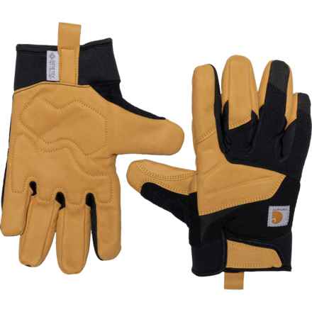 Carhartt GL0783M Wind Fighter® Gore-Tex® INFINIUM Gloves - Insulated (For Men) in Black/Barley