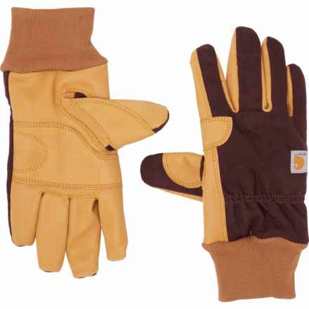 Carhartt GL0801 Duck Thinsulate® Knit Cuff Gloves - Insulated (For Women) in Blackberry/Barley