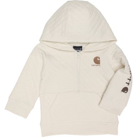 (取寄) カーハート トドラー ボーイズ キルテッド ジャージ ブーディ - ジップ ネック Carhartt Toddler Boys CA6702 Quilted Jersey Hoodie - Zip Neck Light Beige Carhartt Infant Boys CA6702 Quilted Jersey Hoodie - Zip Neck