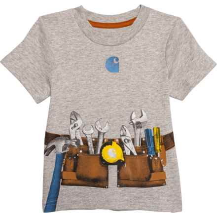 Carhartt Infant Boys CA8705 Toolbelt T-Shirt - Short Sleeve in Grey