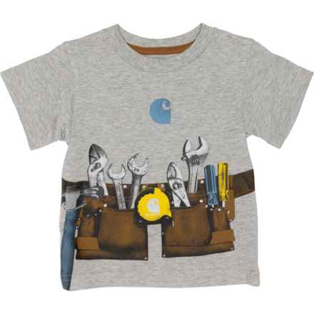 Carhartt Infant Boys CA8705 Toolbelt T-Shirt - Short Sleeve in L Gry Htr