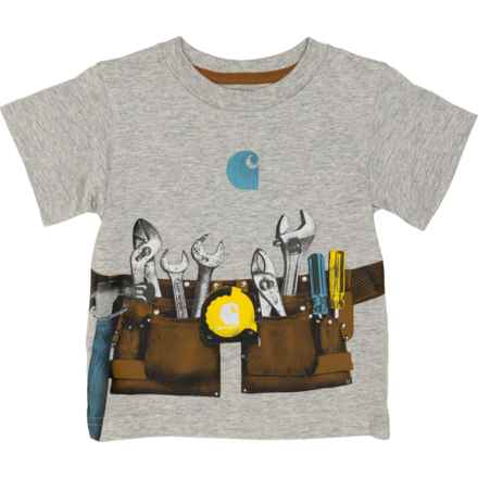 Carhartt Infant Boys CA8705 Toolbelt T-Shirt - Short Sleeve in L Gry Htr