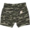 7KVNW_2 Carhartt Infant Boys CH8330 Rugged Flex® Camo Work Shorts