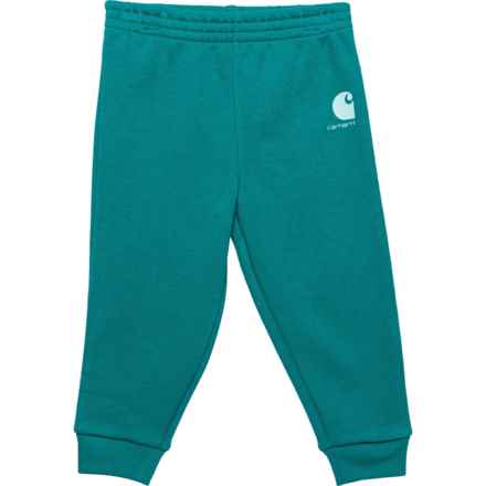 Carhartt Infant Girls CK9475 Logo Sweatpants in Shaded Spruce