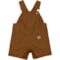 7KVNG_2 Carhartt Infant Girls CM9748 Canvas Ruffle Front Shortalls