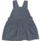 7KVND_2 Carhartt Infant Girls CY9711 Chambray Denim Jumper - Sleeveless