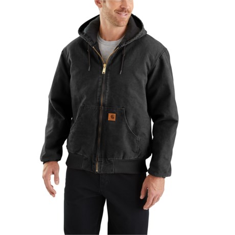 Carhartt J130 Flannel-Lined Sandstone Active Jacket (For Big and Tall Men)