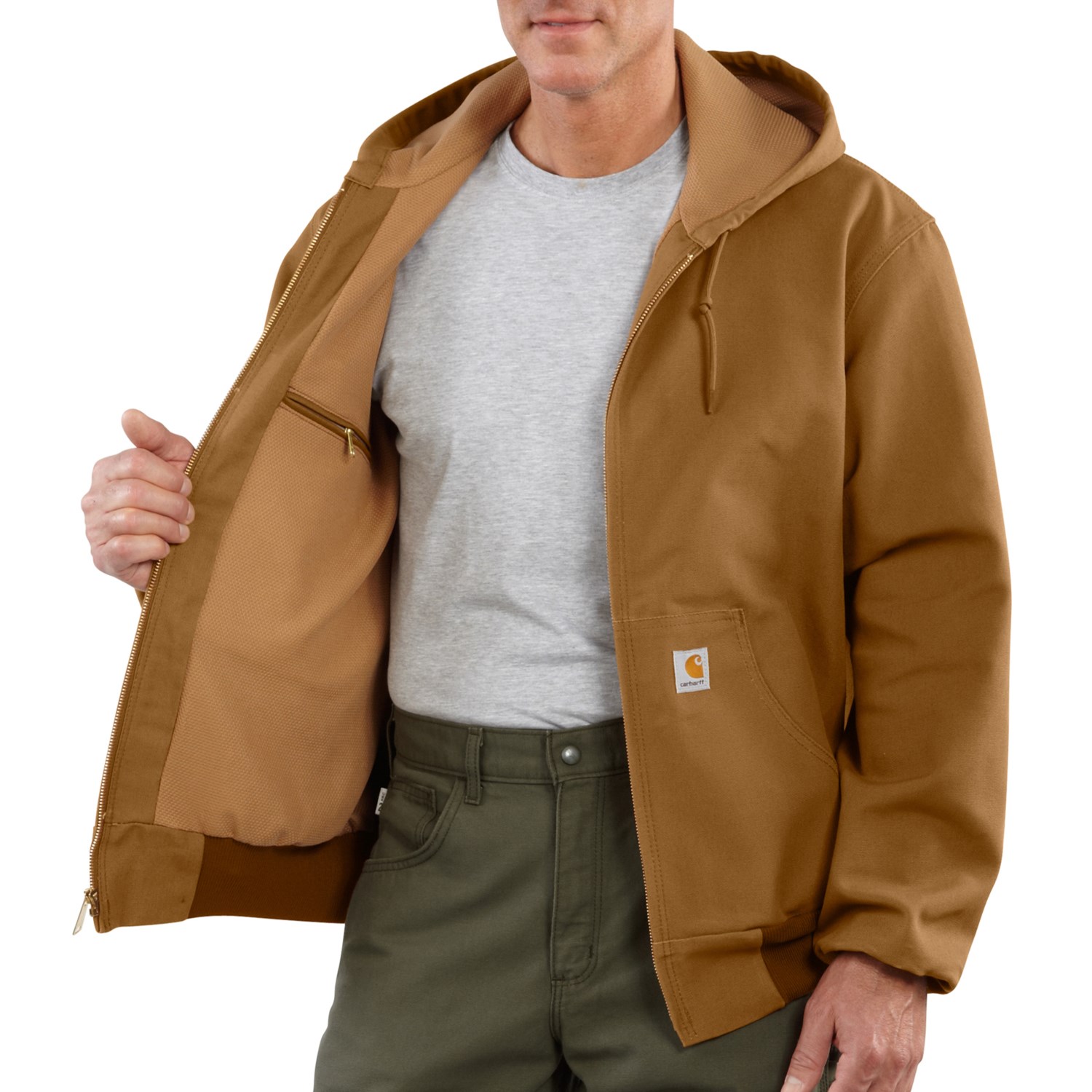 Carhartt J131 Big and Tall Firm Duck Thermal-Lined Active