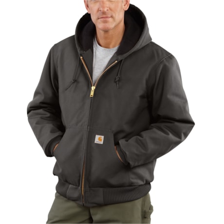 Carhartt J140 Big and Tall Firm Duck Active Flannel-Lined Jacket