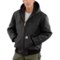 Carhartt J140 Firm Duck Active Flannel-Lined Jacket - Insulated, Factory Seconds in Black