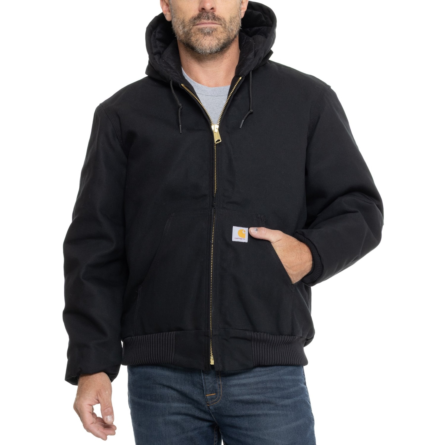 J140 Carhartt J140 Firm Duck Active Flannel-Lined Jacket - Insulated ...