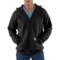Carhartt K122 Big and Tall Loose Fit Midweight Full-Zip Sweatshirt - Factory Seconds in Black