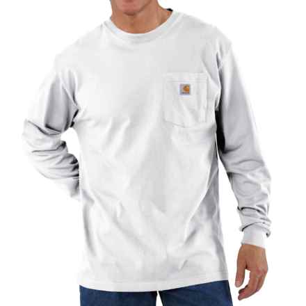 Carhartt K126 Big and Tall Loose Fit Workwear Pocket T-Shirt - Long Sleeve, Factory Seconds in White