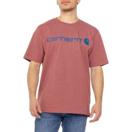 Carhartt K195 Loose Fit Heavyweight Logo Graphic T-Shirt - Short Sleeve in Apple Butter Heather