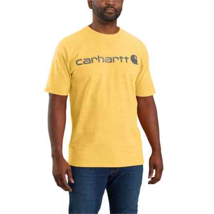 Carhartt K195 Loose Fit Heavyweight Logo T-Shirt - Short Sleeve in Sundance Snow Heather