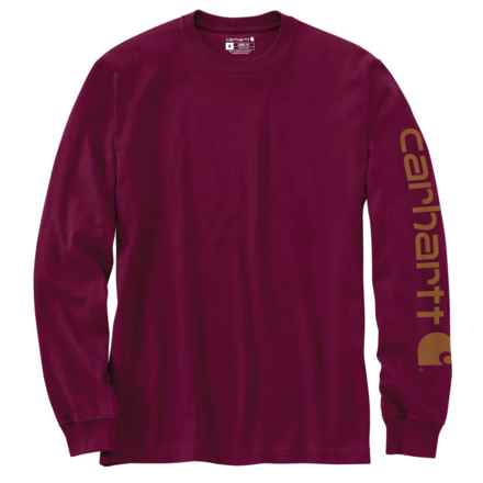 Carhartt K231 Loose Fit Heavyweight Logo Sleeve T-Shirt - Long Sleeve, Factory Seconds in Port