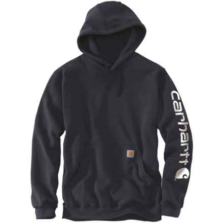 Carhartt K288 Big and Tall Loose Fit Midweight Logo Graphic Hoodie - Factory Seconds in New Navy